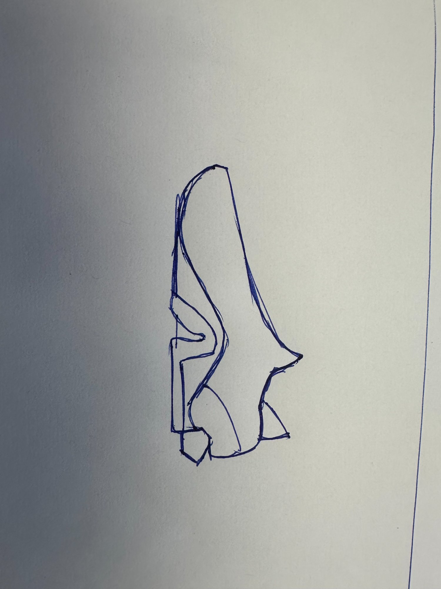 Original wireframe sketch